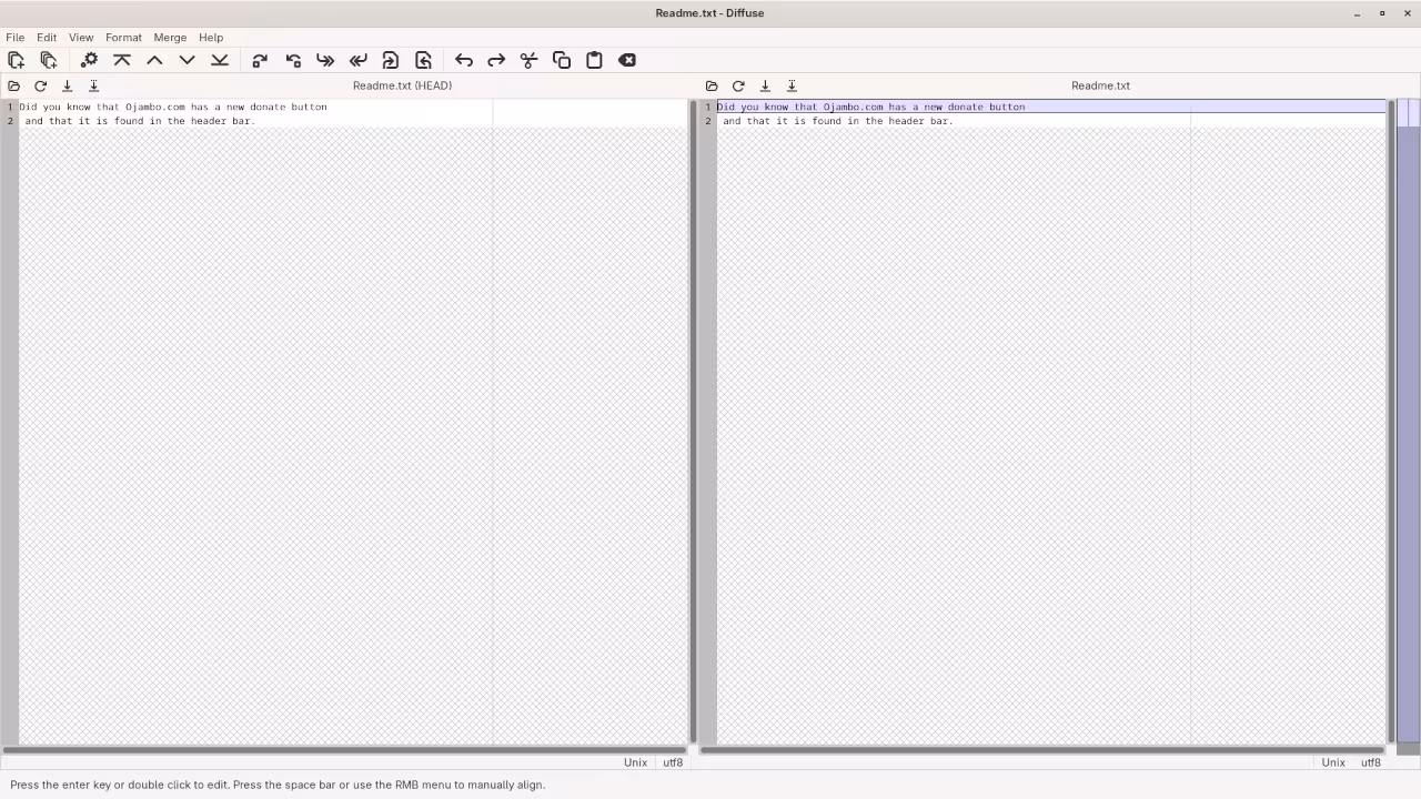 Diffuse Visually Compare Same File In Git Project Folder