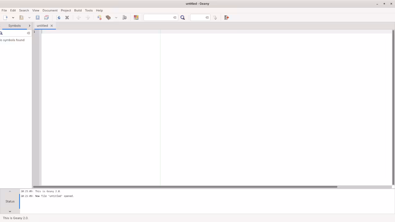 Geany Screen