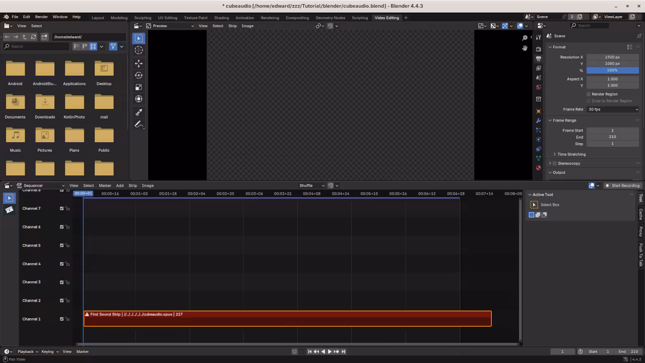 Blender Python API File Video Editing Screen