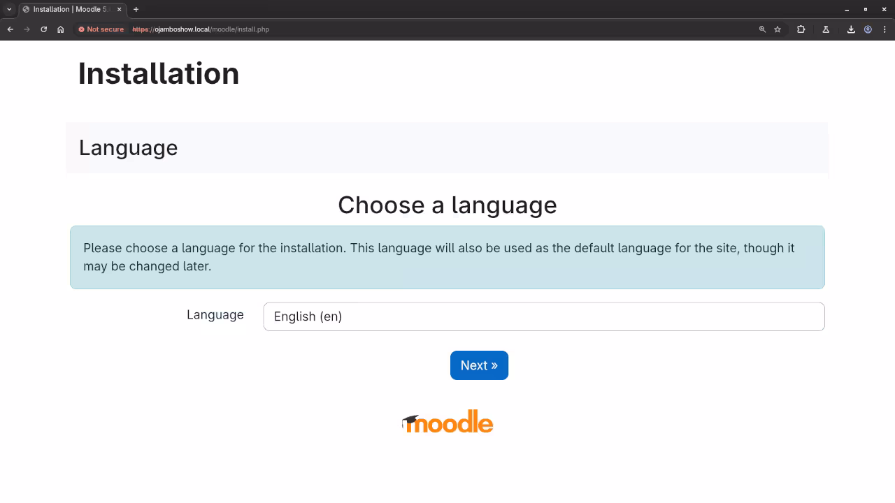 Moodle Language Chooser