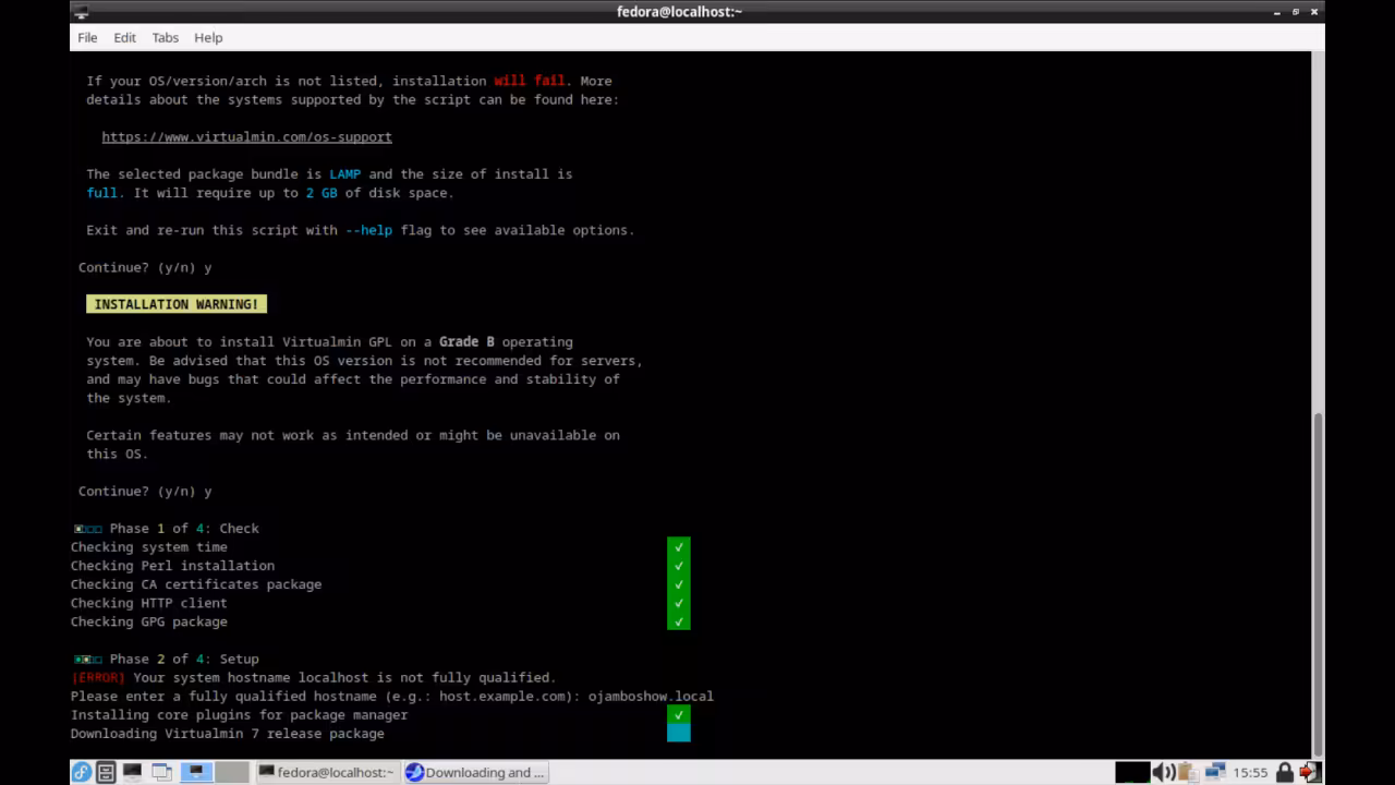Virtualmin Setup Script