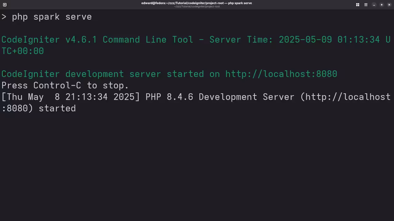 CodeIgniter Development Server