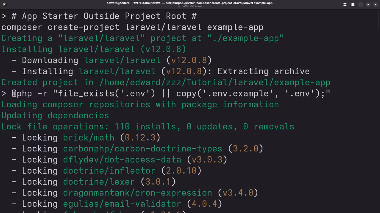 Laravel Setup Environment