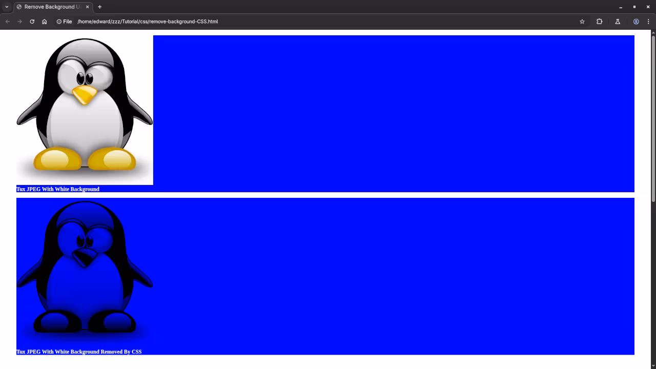 Remove Image White Background Using CSS