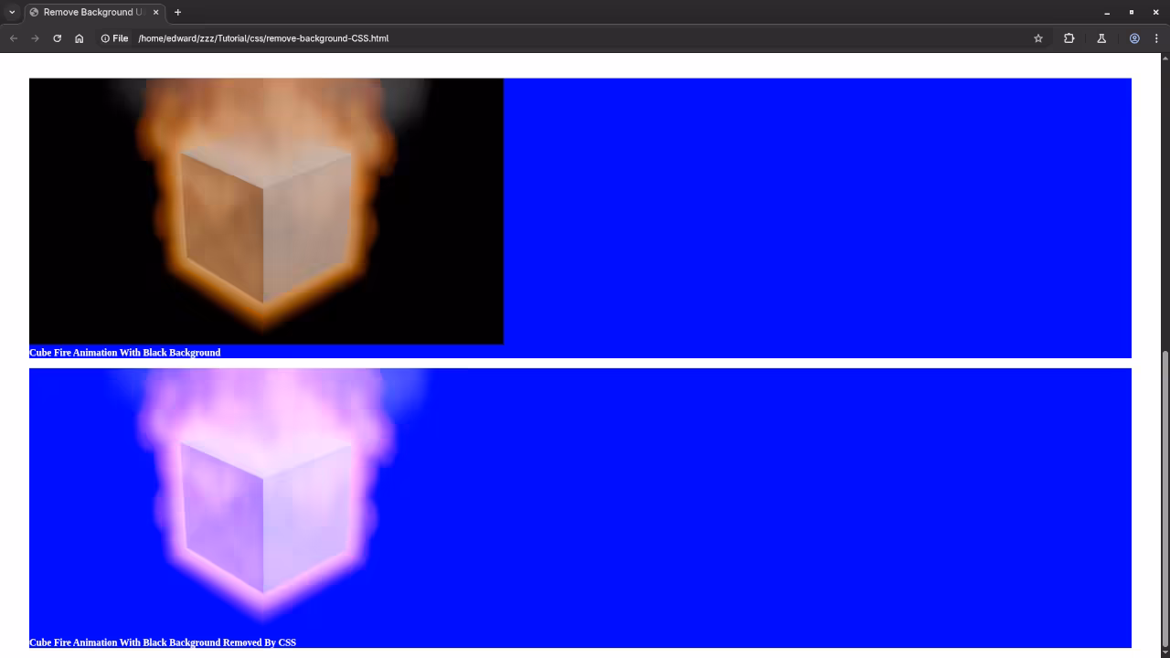 Remove Image Black Background Using CSS