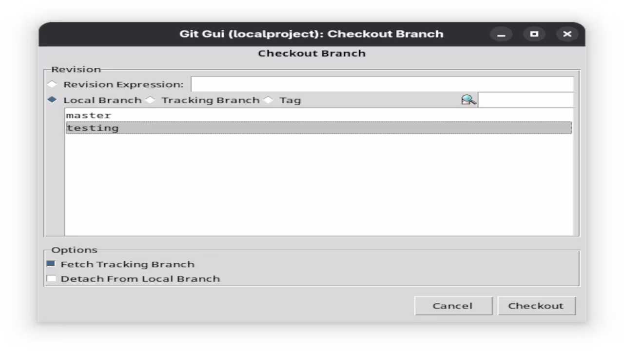 Git Gui Testing Branch