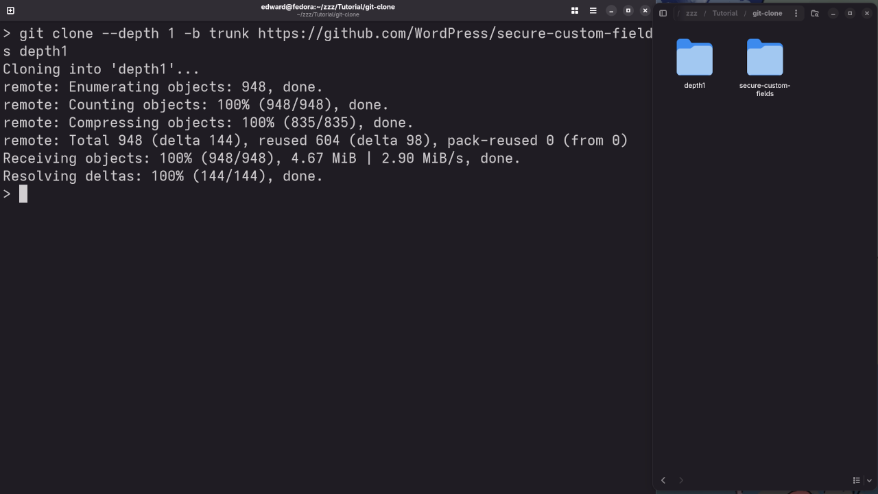 Git Clone Shallow Depth
