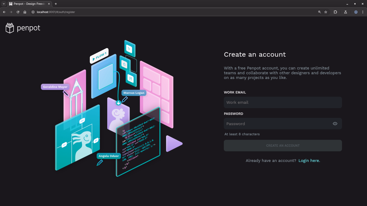 Penpot Running In Web Browser