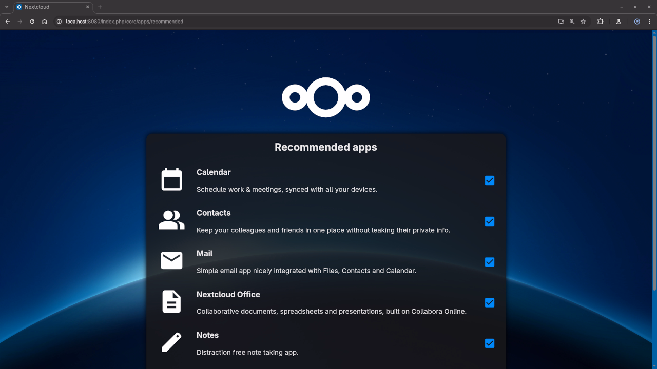 Nextcloud Recommended Apps