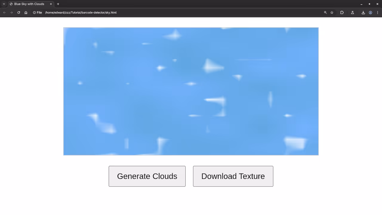 Desktop Web Browser Styled Sky Texture