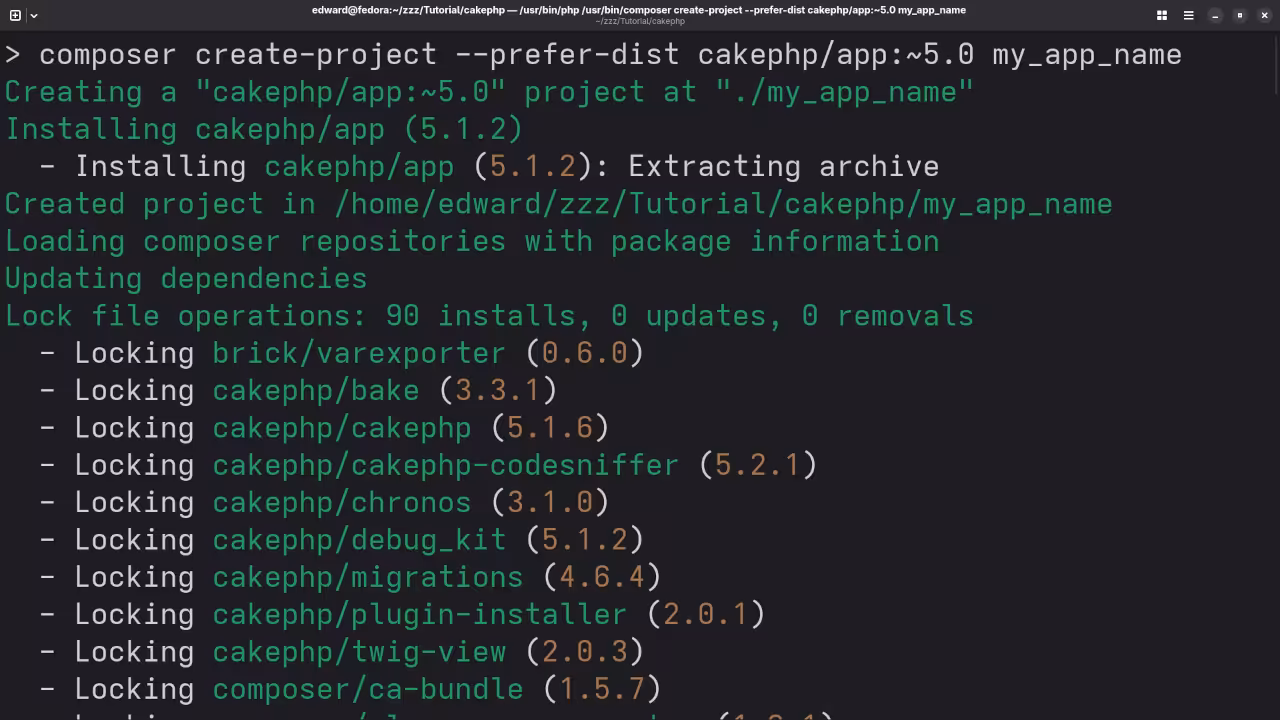 CakePHP Setup Environment