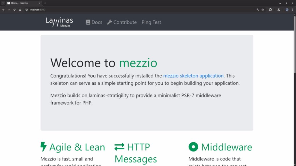 PHP Web Framework Mezzio - Ojambo