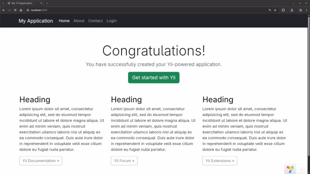 PHP Web Framework Yii2 - Ojambo