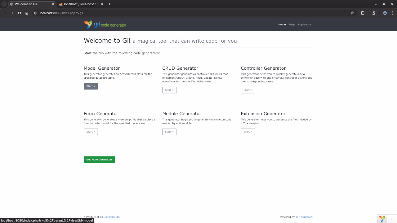 Gii Model Generator Tool
