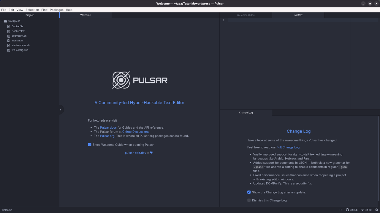 Pulsar Edit Dragged Folder