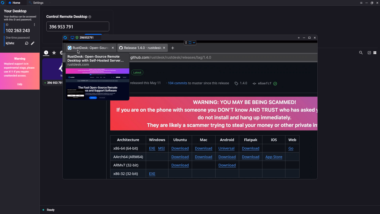 Rustdesk Client Remote Web Browser