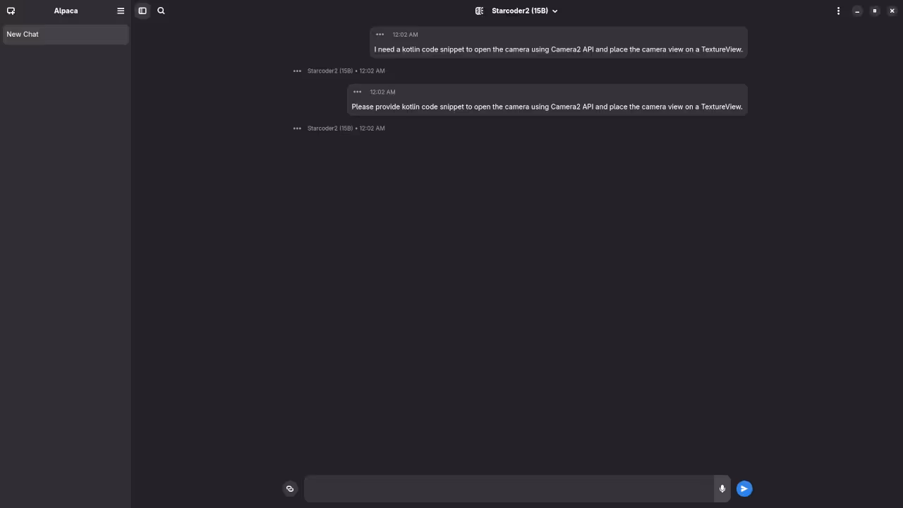 Alpaca With Starcoder2 15B Model Answered Kotlin Code Request