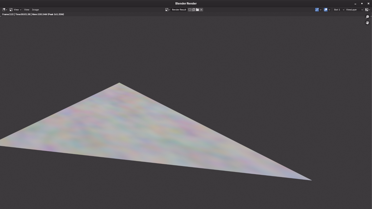 Rendered triangle with noise textures