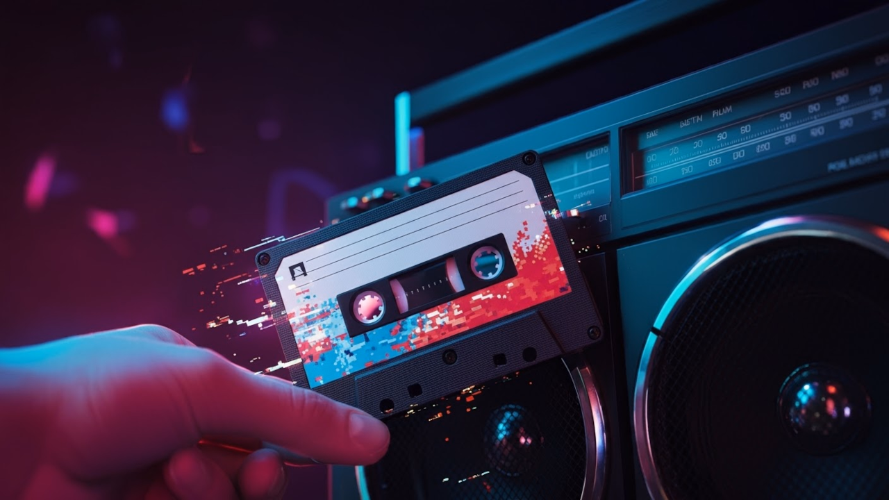 Retro 80s Ghetto Blaster JavaScript Tutorial