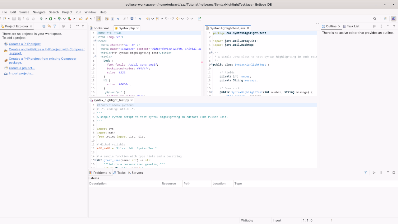 Eclipse IDE PHP Syntax Highlighting