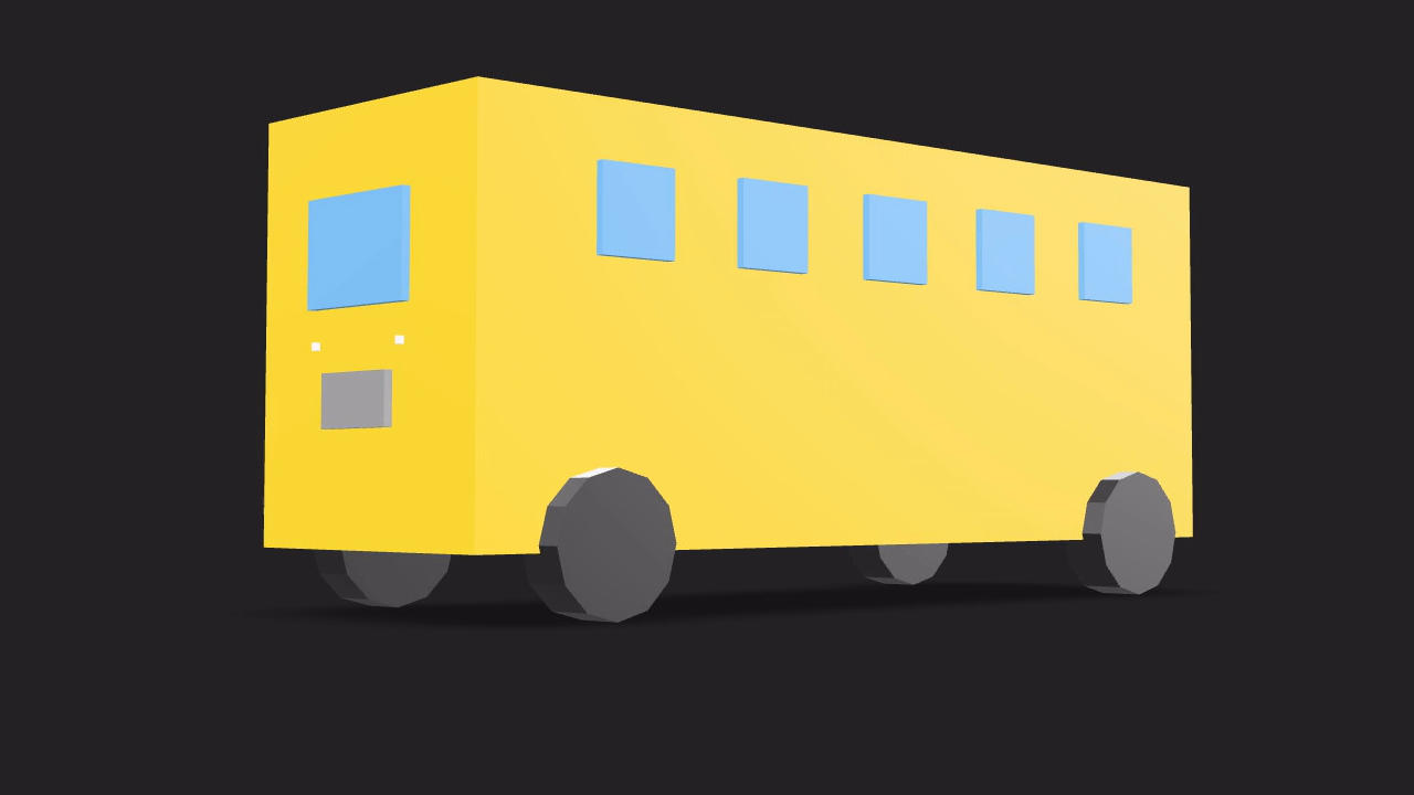 Low poly house in Web browser