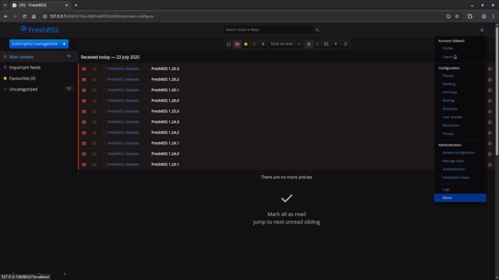 How to Install FreshRSS with Podman and MariaDB on Your Server - Ojambo