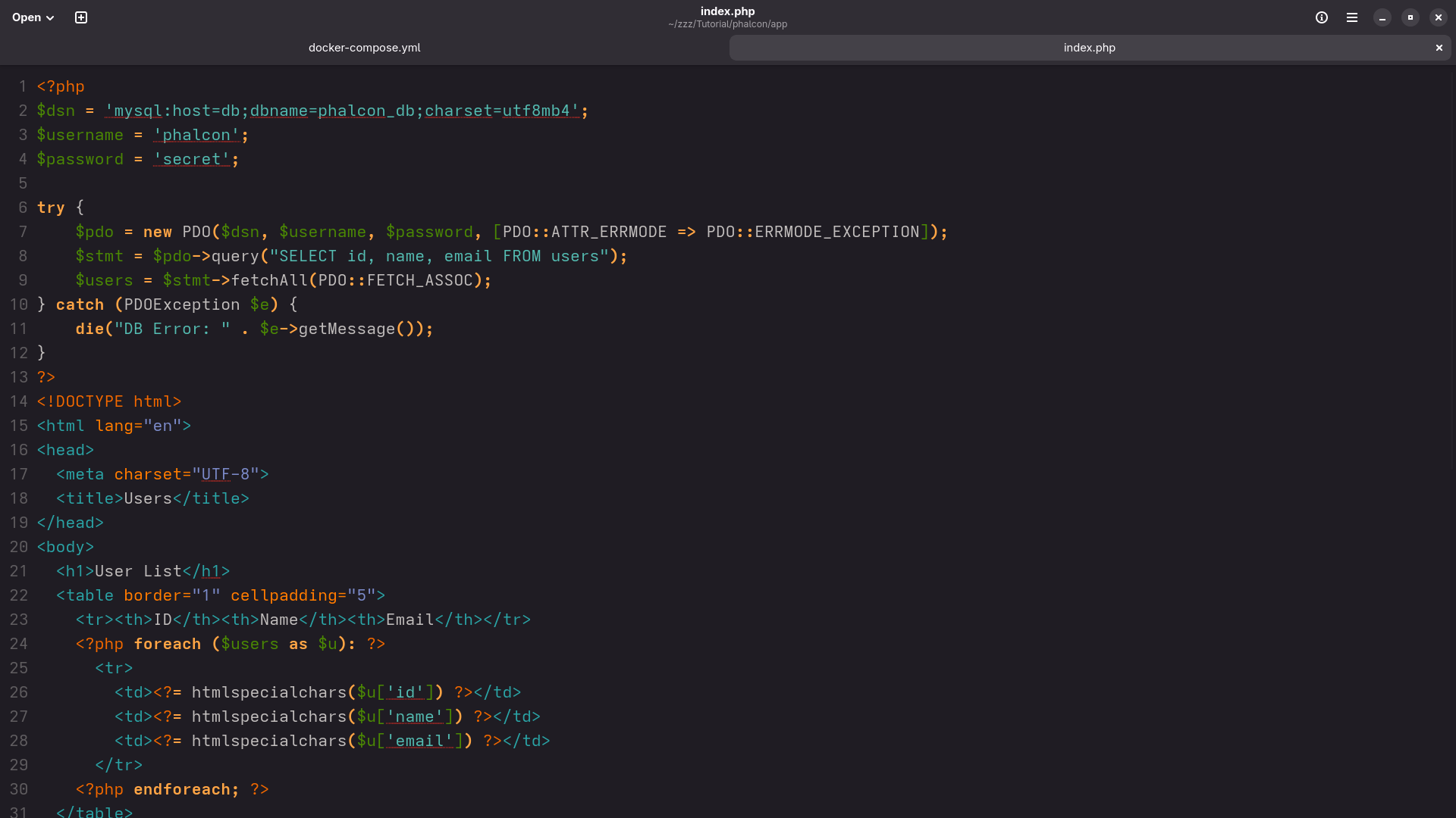 Phalcon App Index File