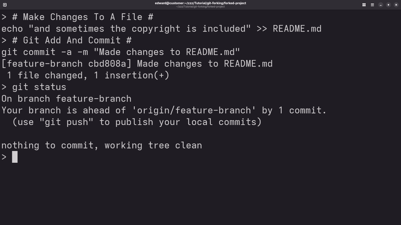 Git Commit Feature