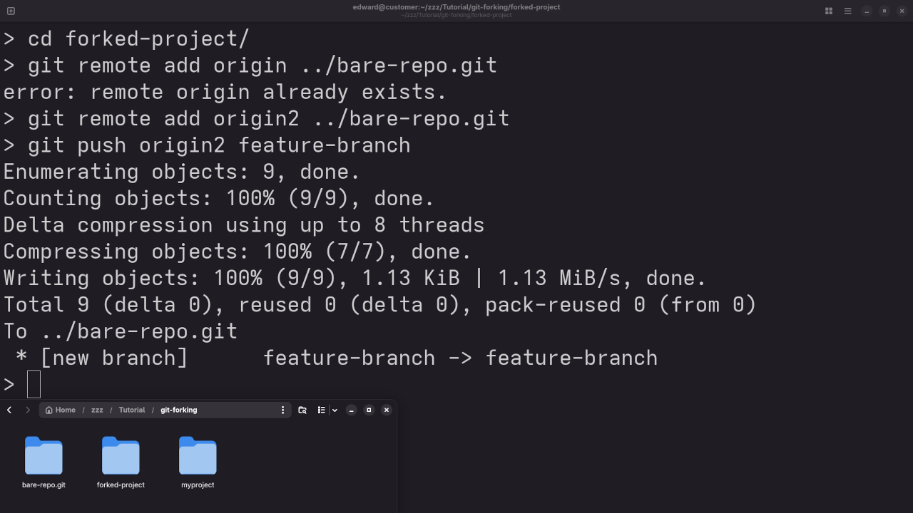 Git Push For Fork