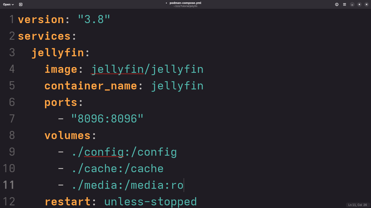 Jellyfish Compose YAML File