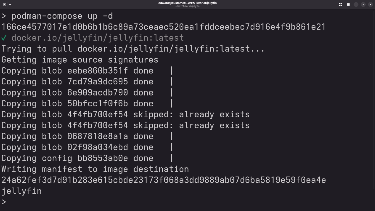 Jellyfin Podman Compose Build