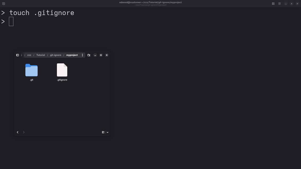 Git Ignore Creation