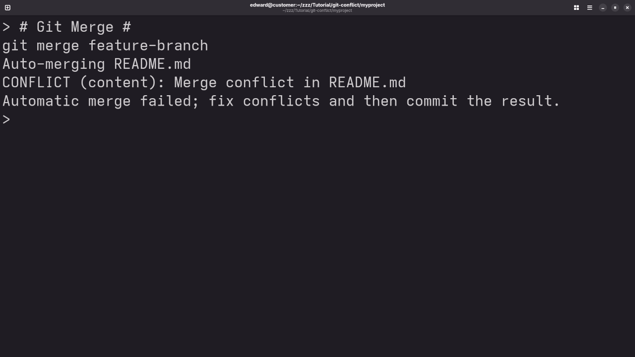 Git Merge Attempt