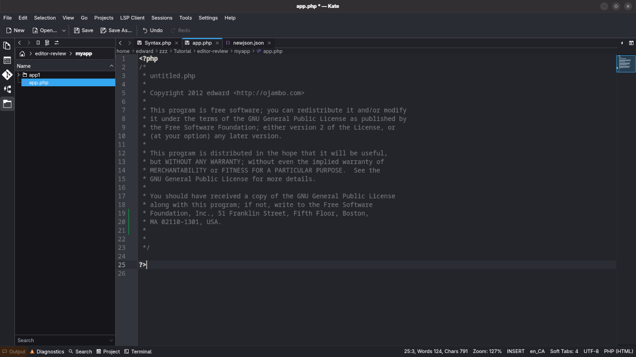 Kate Filesystem Browser