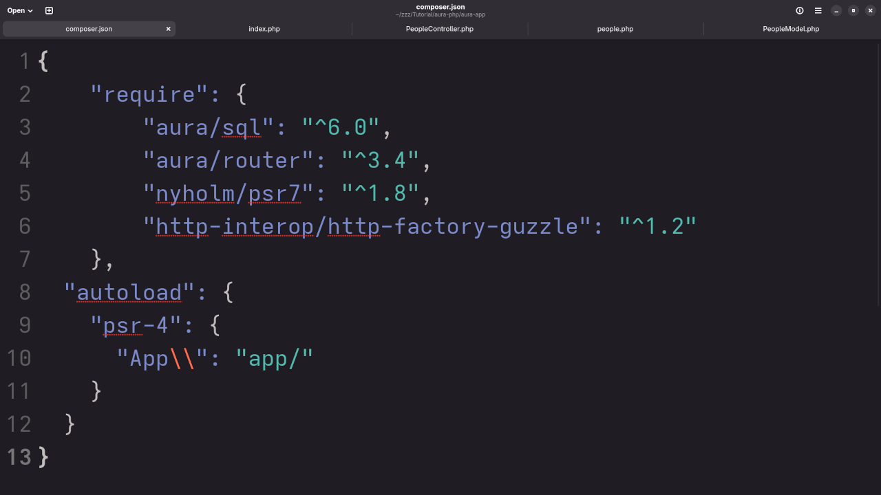 Aura PHP Composer