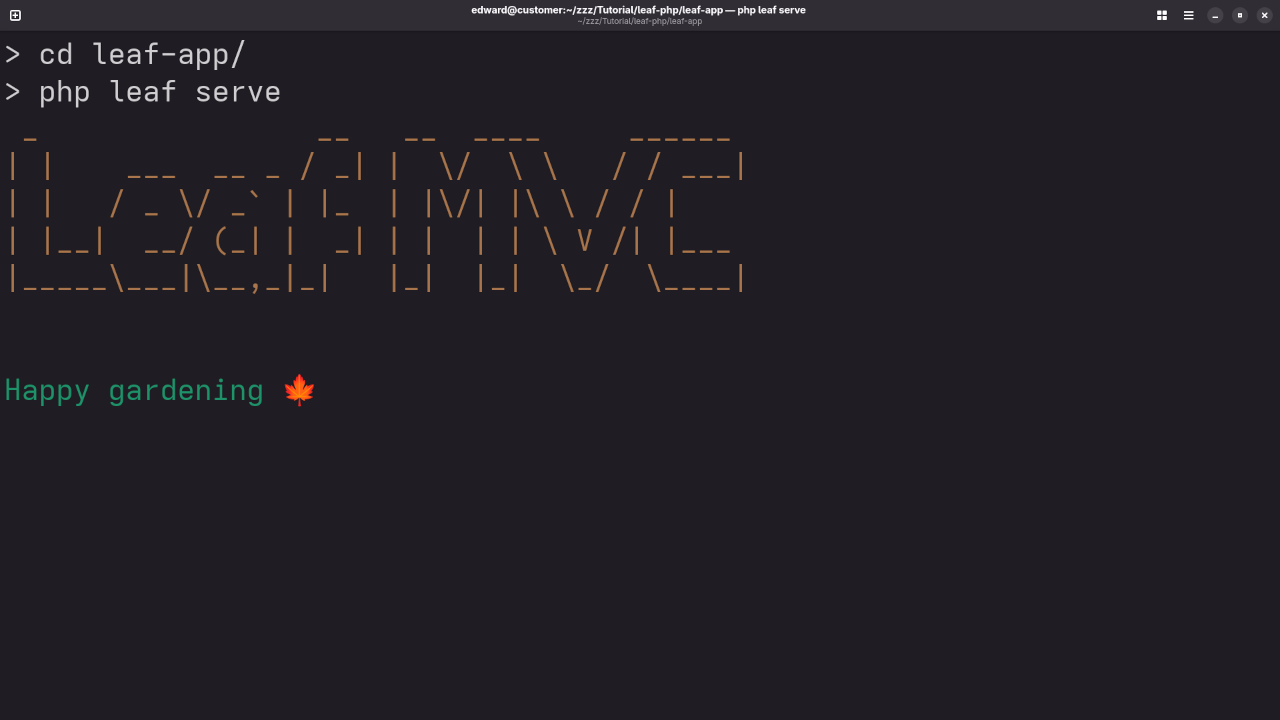 Leaf PHP Server