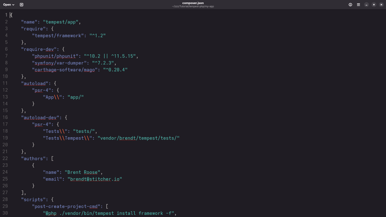 Tempest Composer