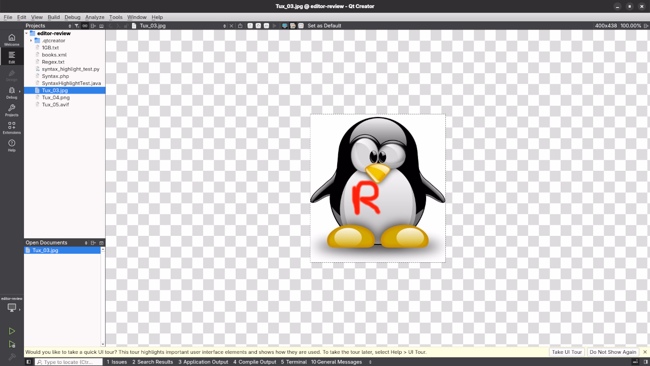 Qt Creator File Browser