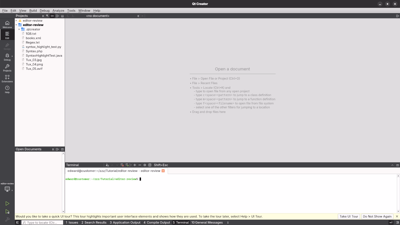Qt Creator Terminal