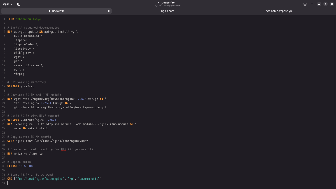 Containerfile or Dockerfile
