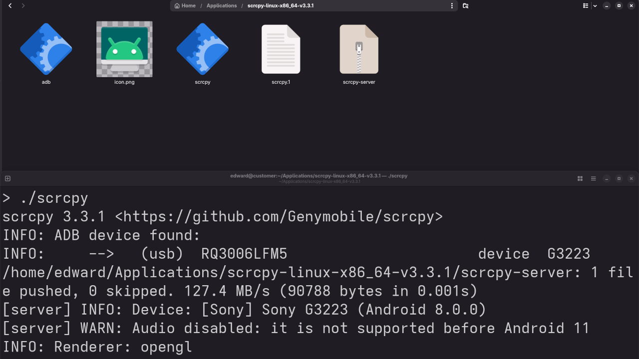 SCRCPY Device Probe