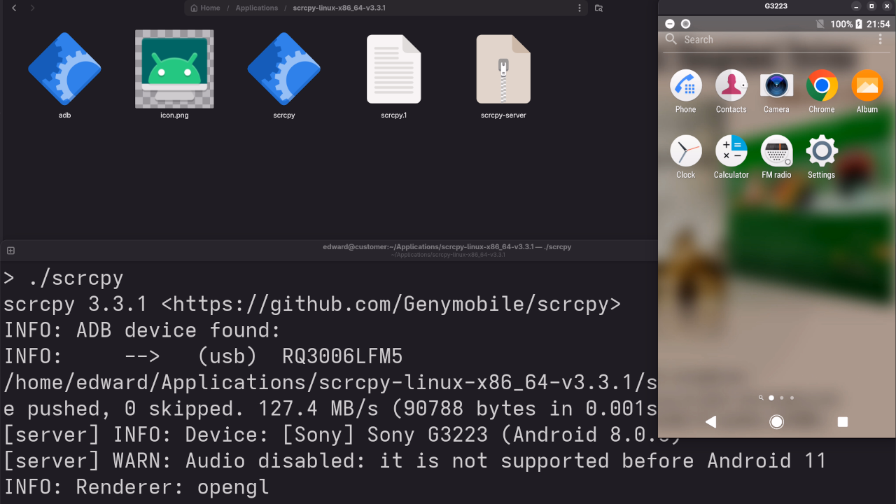 SCRCPY Device Mirror
