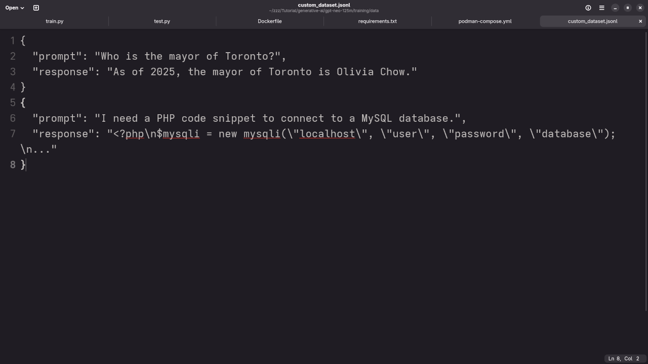 GPT-Neo 125M dataset