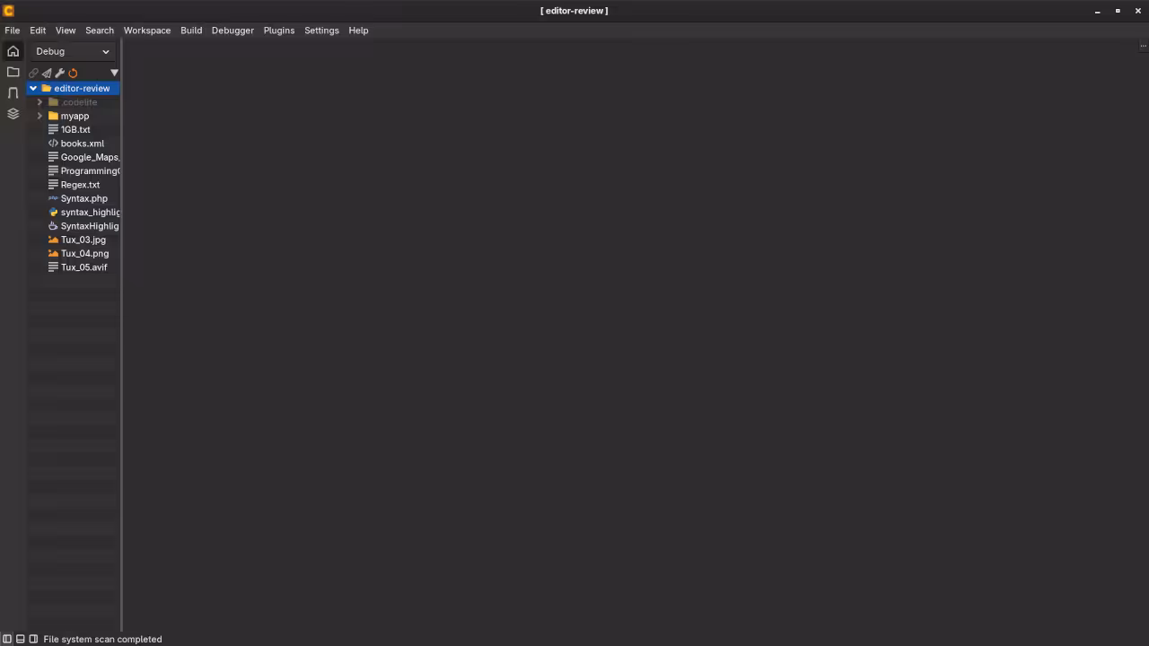 CodeLite Folder View