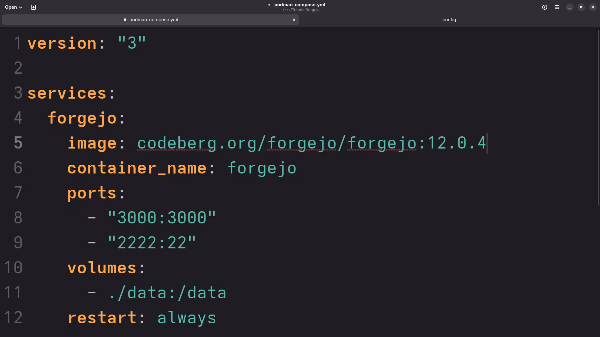 Compose YAML