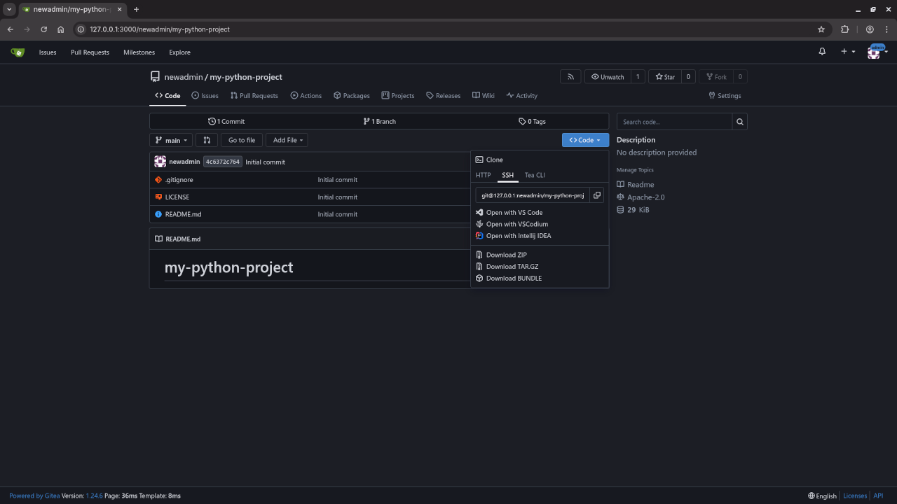 Gitea Repo Code