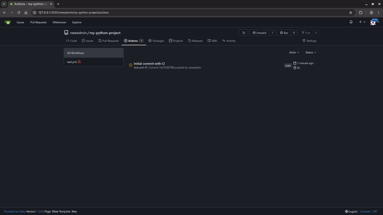 Gitea Repo Actions