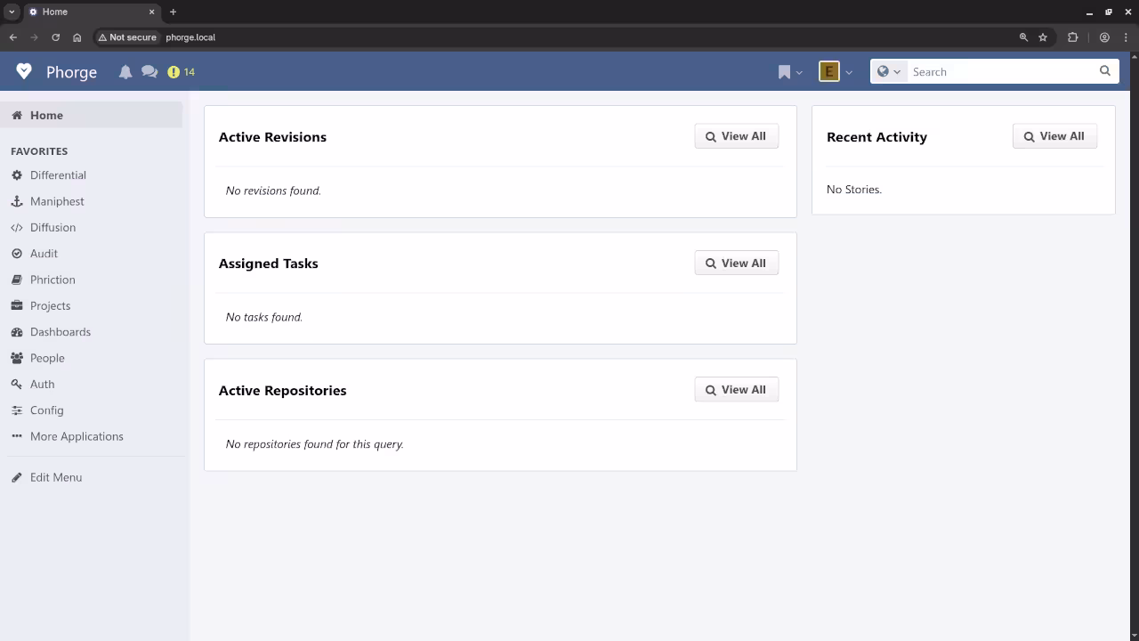 Phorge Dashboard