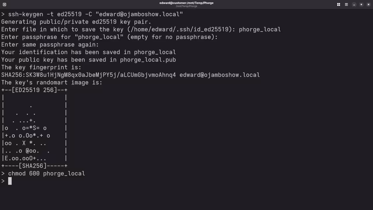 SSH Key Generation