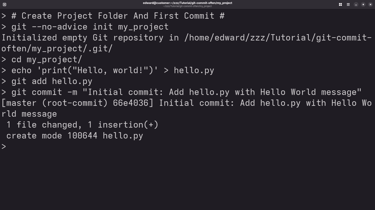 Git Project Creation